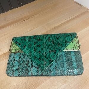 Original Brian Atwood Water Snake Clutch EUC